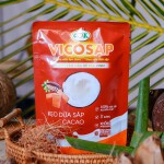 Kẹo Dừa Sáp Vicosap Vị Cacao [Túi 100g]