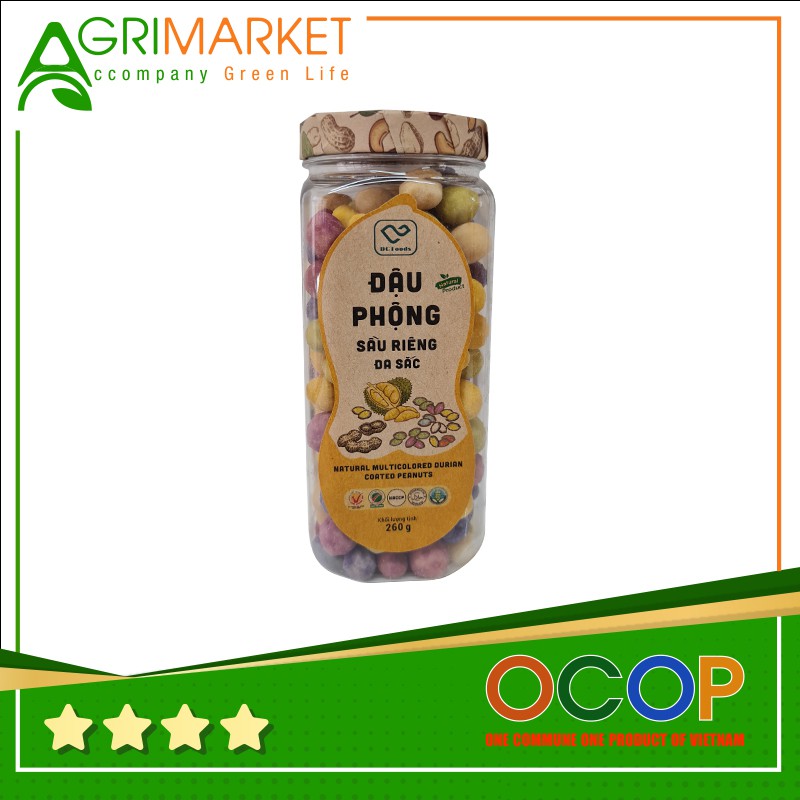 Đậu phộng Sầu riêng Đa sắc cao cấp DGfoods (260g)